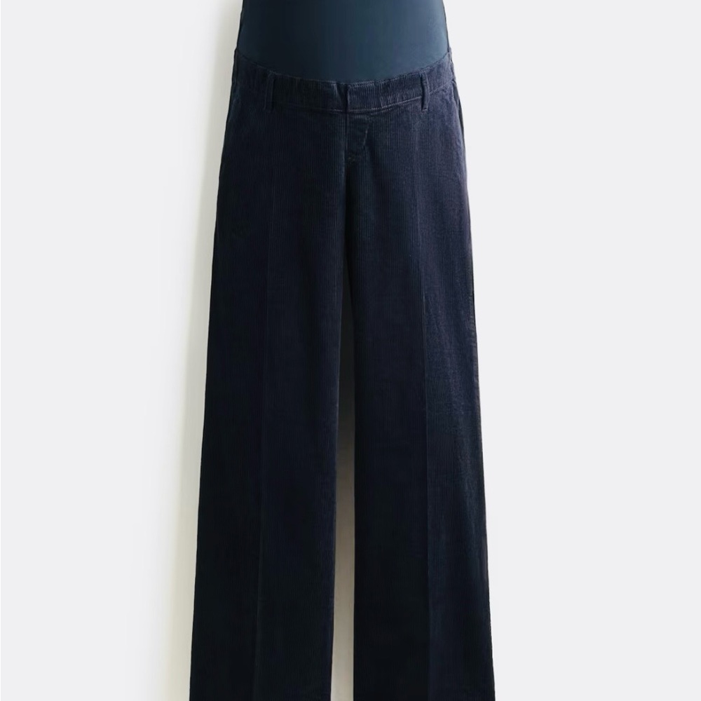 H&M Mama Maternité Dark Navy Maternity Corduroy Pants